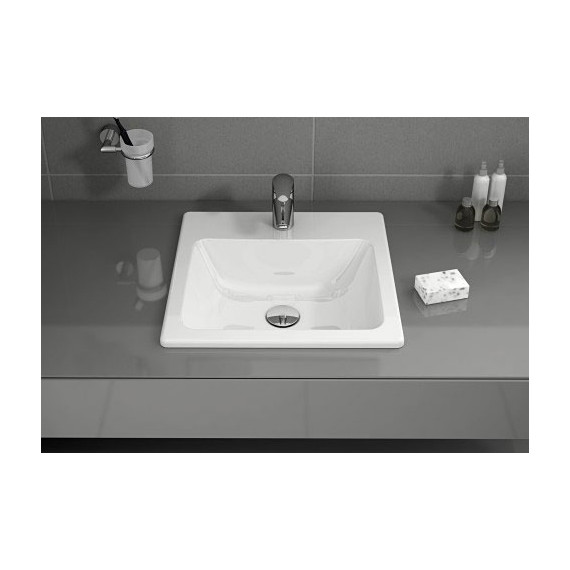 Раковина врезная на столешницу Vitra S20 45 см 5463B003-0001 - фото, картинка 4 Раковина врезная на столешницу Vitra S20 45 см 5463B003-0001 - фото 4