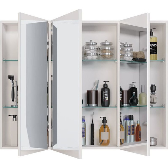 Зеркало-шкаф Dreja Almi 90 см 99.9012, белый глянец - фото 6