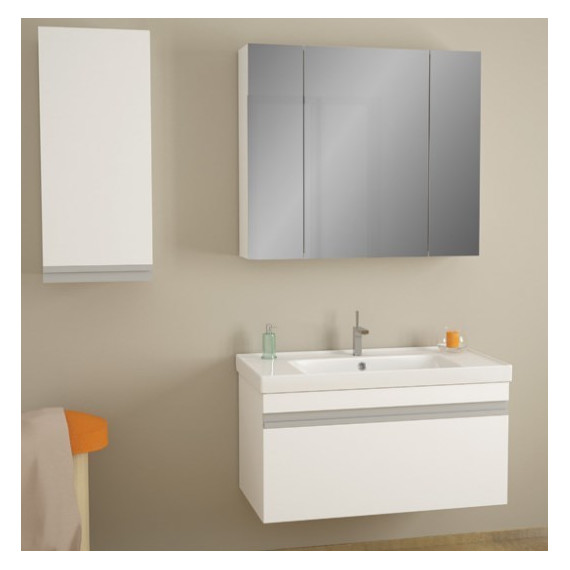 Тумба подвесная с раковиной Dreja Grace 70 см 99.0910, белый глянец - фото 3