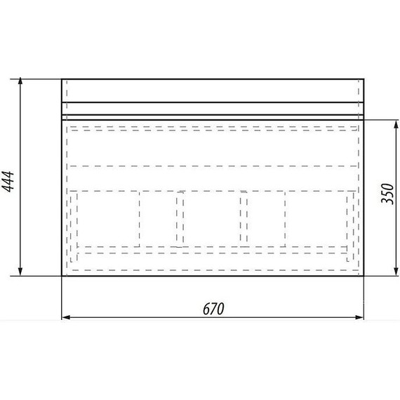 Тумба подвесная с раковиной Dreja Grace 70 см 99.0910, белый глянец - фото 9