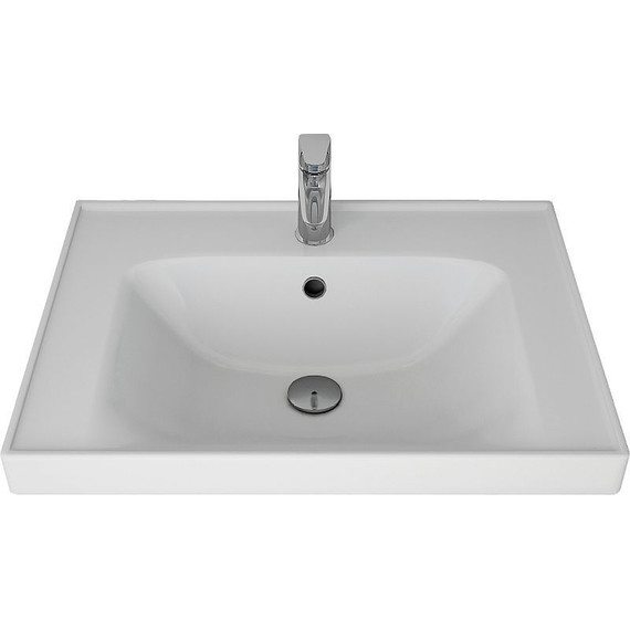 Тумба напольная с раковиной Dreja Grace Plus 60 см 99.0904, белый глянец - фото 3