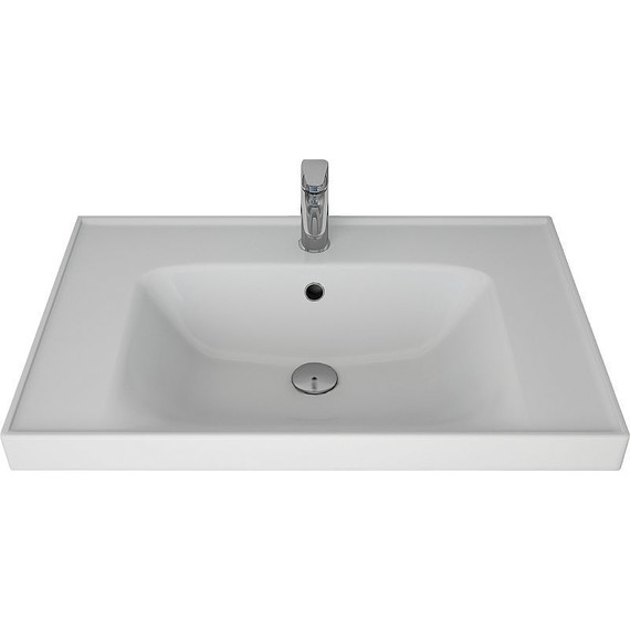 Тумба напольная с раковиной Dreja Grace Plus 70 см 99.0905, белый глянец - фото 13