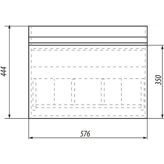 Тумба подвесная с раковиной Dreja Grace 60 см 99.0909, белый глянец - фото 8