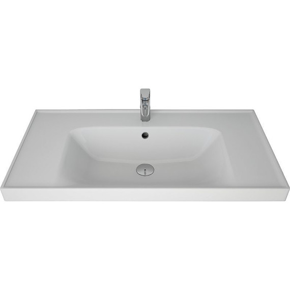 Тумба подвесная с раковиной Dreja Grace 90 см 99.0903, белый глянец - фото 4