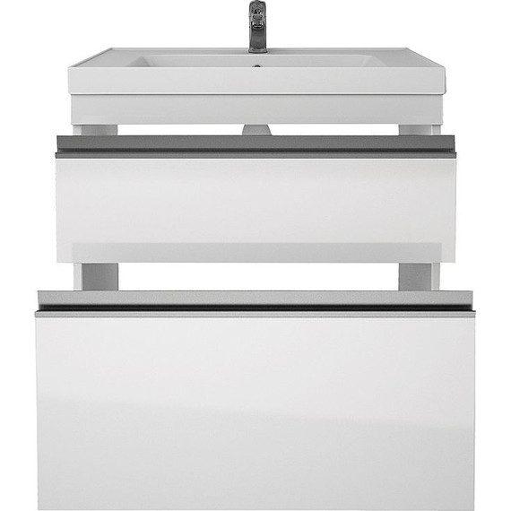 Тумба напольная с раковиной Dreja Grace Plus 70 см 99.0905, белый глянец - фото 8