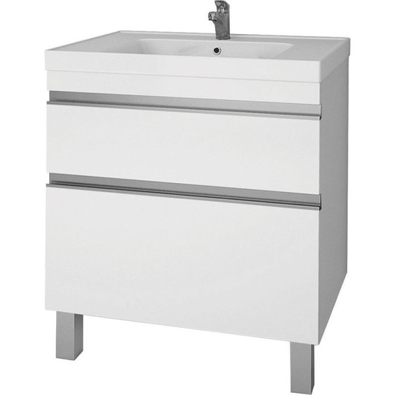 Тумба напольная с раковиной Dreja Grace Plus 70 см 99.0905, белый глянец - фото 11