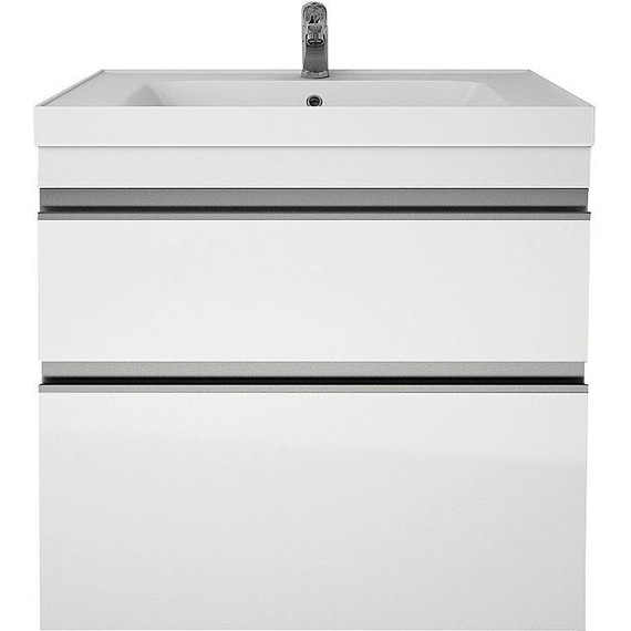 Тумба напольная с раковиной Dreja Grace Plus 70 см 99.0905, белый глянец - фото 2