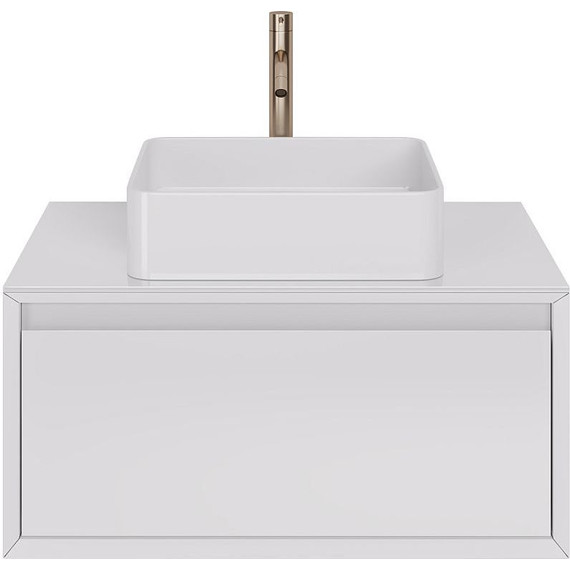 Тумба подвесная со столешницей Dreja Insight 80 см 99.9200, белый глянец - фото 4