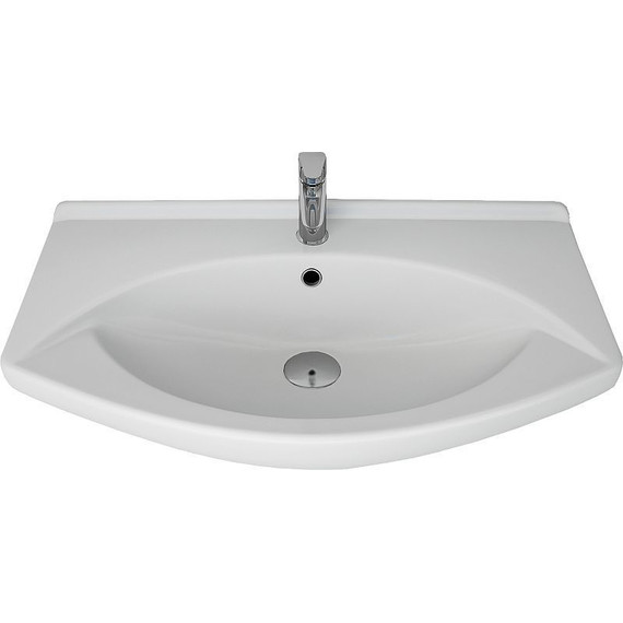 Тумба подвесная с раковиной Dreja Laguna 75 см 99.0102, белый глянец (раковина Лагуна) - фото 3