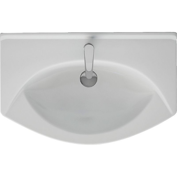 Тумба подвесная с раковиной Dreja Laguna 75 см 99.0102, белый глянец (раковина Лагуна) - фото 4