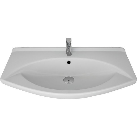 Тумба напольная с раковиной Dreja Laguna Plus 85 см 99.0107, белый глянец - фото 14