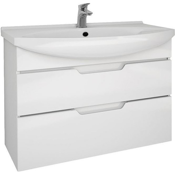 Тумба напольная с раковиной Dreja Laguna Plus 105 см 99.0108, белый глянец (раковина Лагуна) - фото 4