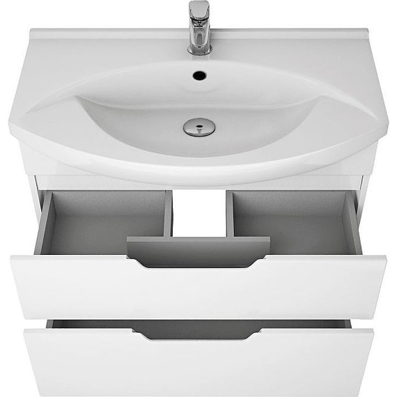 Тумба напольная с раковиной Dreja Laguna Plus 105 см 99.0108, белый глянец (раковина Лагуна) - фото 10