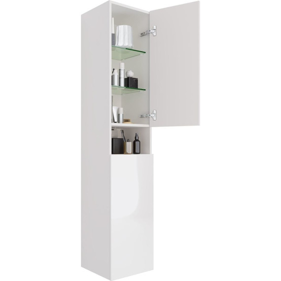 Пенал подвесной Dreja Perfecto 35 см 99.0809, белый глянец - фото 9