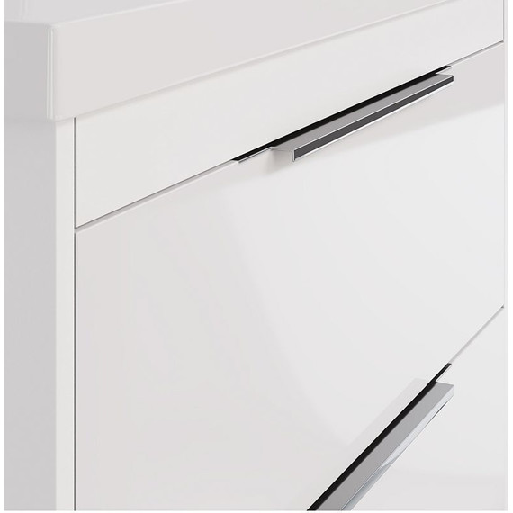 Тумба подвесная с раковиной Dreja Prime 90 см 99.9302, белый глянец - фото 14