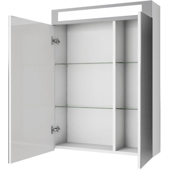 Зеркало-шкаф Dreja Uni Led 60 см 99.9001, белый глянец - фото 5