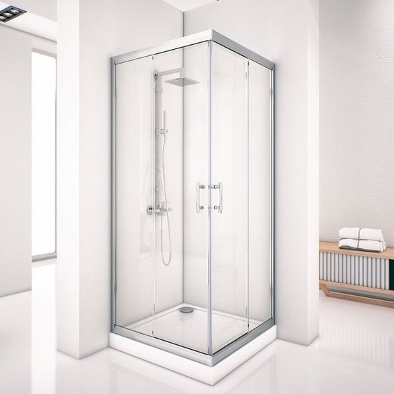 Душевое ограждение Aquanet Alfa Cube NAA1142 100x100 см, хром/прозрачное - фото 8