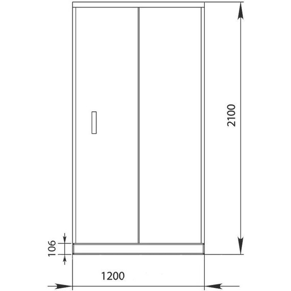 Душевая дверь Aquanet Alfa NAA6121 120 см, хром/прозрачное - фото 6