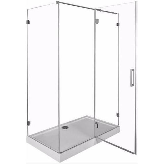 Душевое ограждение Aquanet Beta NWD1231 150х80 см (стекло 8 мм), хром/прозрачное L - фото 3