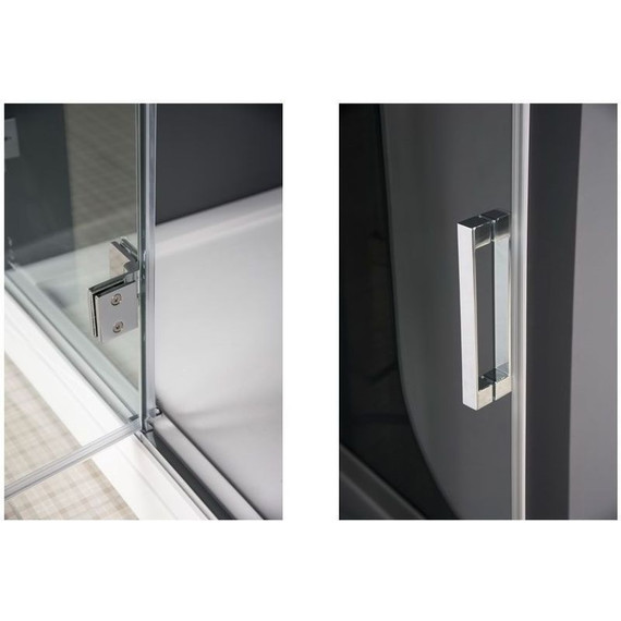 Душевая дверь Aquanet Beta NWD6221 90 см (стекло 8 мм) хром/прозрачное R - фото 4