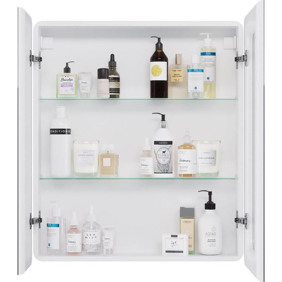 Зеркало-шкаф Dreja Point Led 70 см 99.9033, белый глянец - фото 5