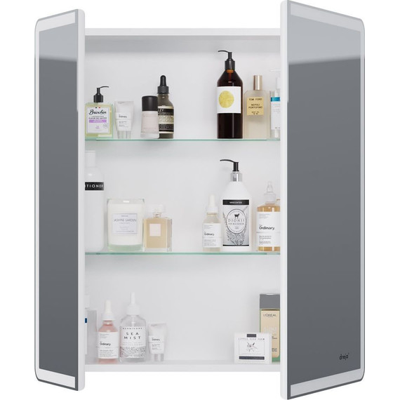 Зеркало-шкаф Dreja Point Led 70 см 99.9033, белый глянец - фото 6