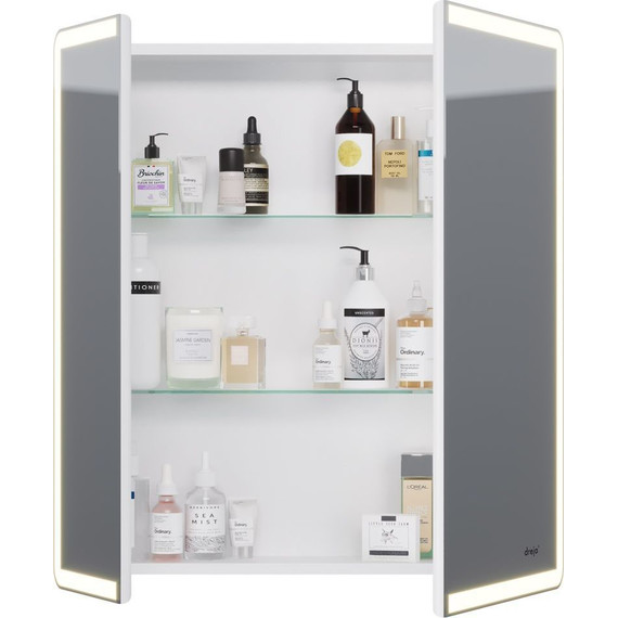 Зеркало-шкаф Dreja Point Led 70 см 99.9033, белый глянец - фото 7