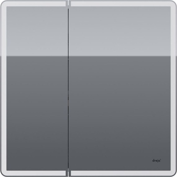 Зеркало-шкаф Dreja Point Led 80 см 99.9034, белый глянец - фото 2