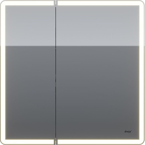 Зеркало-шкаф Dreja Point Led 80 см 99.9034, белый глянец - фото 3