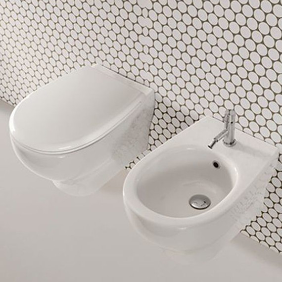 Унитаз подвесной безободковый Globo Grace GRS03.BI - фото 2