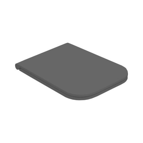 Сиденье с крышкой для унитаза Globo Stone микролифт ST022.AR/cr, черный матовый - фото 