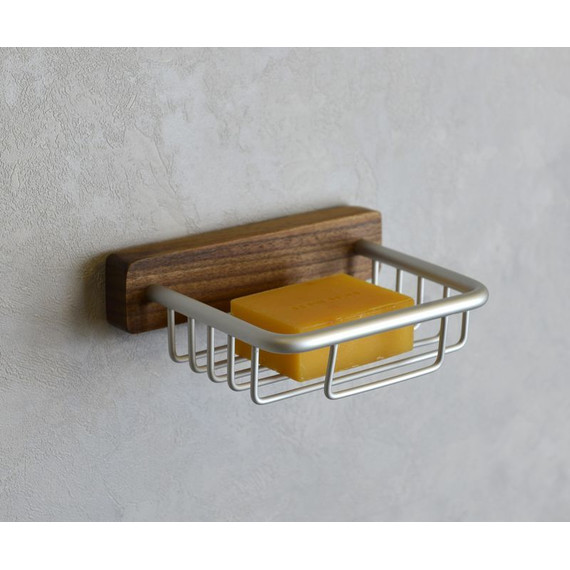 Мыльница Bronze de luxe Forest 10703C, цвет орех/хром матовый - фото 2