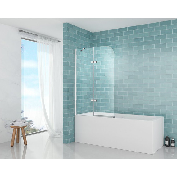 Шторка для ванны Abber Ewiges Wasser 120 см AG51120, хром/прозрачное - фото, картинка 2 Шторка для ванны Abber Ewiges Wasser 120 см AG51120, хром/прозрачное - фото 2