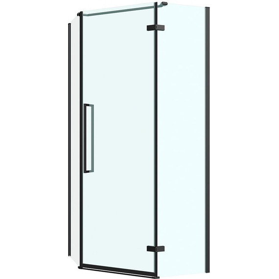 Душевое ограждение Abber Ewiges Wasser 80х80 см AG05080B, черный/прозрачное - фото 2