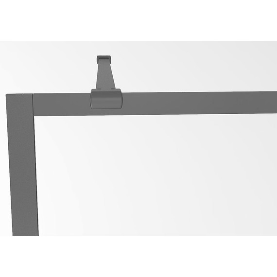 Душевая перегородка Abber Immer Offen 100 см AG60100B, черный/прозрачное - фото 8