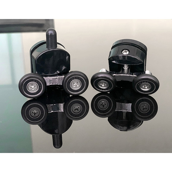 Душевое ограждение Abber Schwarzer Diamant 80х80 см AG01080B, черный/прозрачное - фото 3