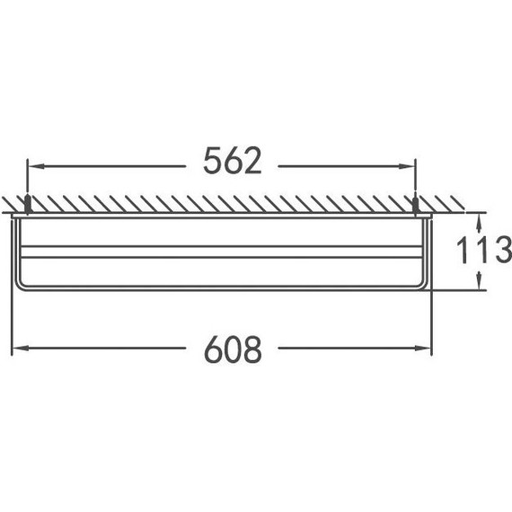Держатель для полотенца Cezares Maxima 61 см CZR-F-8911 - фото 2