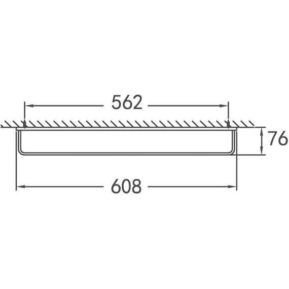 Держатель для полотенца Cezares Maxima 61 см CZR-F-8912 - фото 2