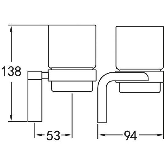 Стакан для зубных щеток Cezares Ultima CZR-F-8930 - фото 2