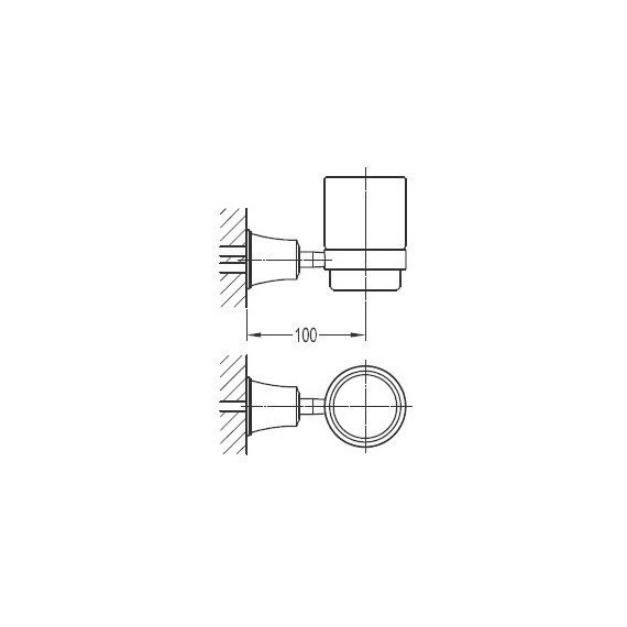 Стакан для зубных щеток Cezares Liberty CZR-F-8986 - фото 2