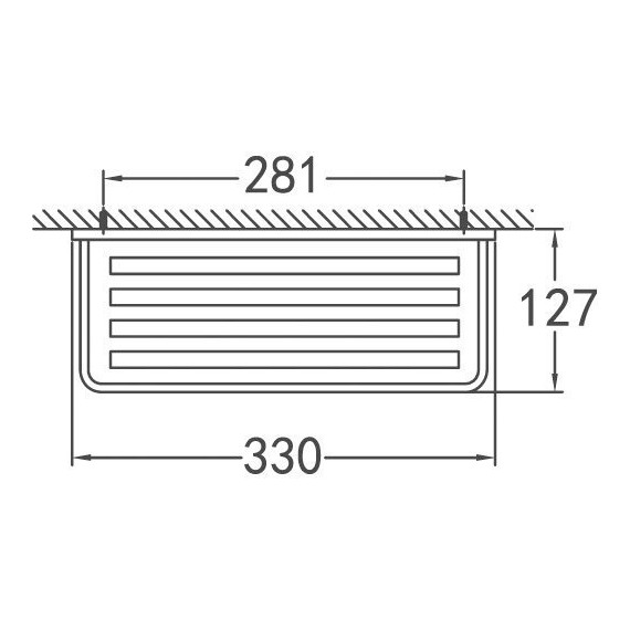 Полочка Cezares Maxima 33 см CZR-F-8917A - фото 2