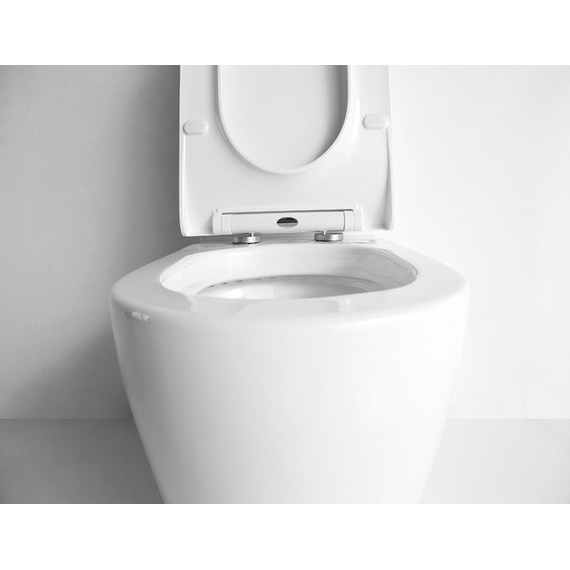 Унитаз-компакт CeramaLux NS-2176 с крышкой микролифт, Цвет производителя: белый - фото 7