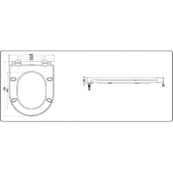 Унитаз подвесной CeramaLux Rimless 2197MG с крышкой микролифт, серый матовый, Цвет производителя: серый - фото 3