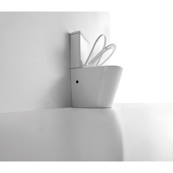 Унитаз-компакт CeramaLux Rimless NS-2178 с крышкой микролифт (арматура Geberit) - фото 9