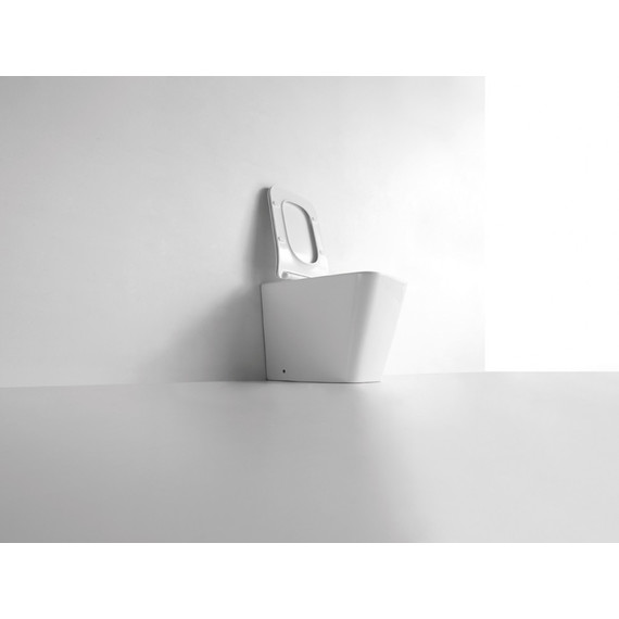 Унитаз приставной CeramaLux Rimless NS-3170 с крышкой микролифт - фото 3