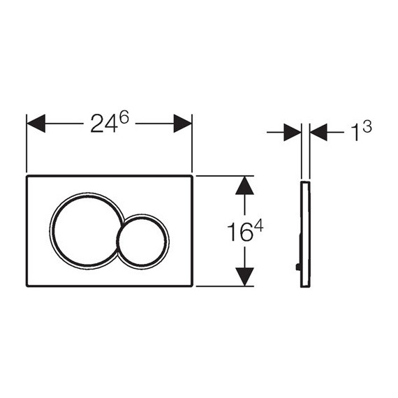 Кнопка смыва Geberit Sigma 01 115.770.11.5, белый глянцевый - фото, картинка 3 Кнопка смыва Geberit Sigma 01 115.770.11.5, белый глянцевый - фото 3