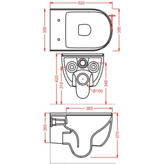 Унитаз подвесной безободковый ArtCeram The One THV001 05 00 bianco matt - фото 4