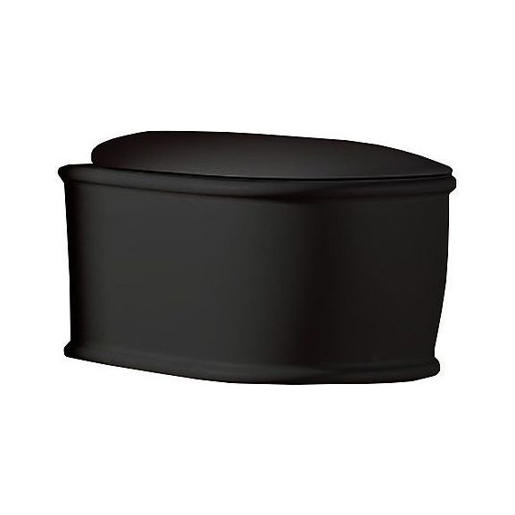 Унитаз подвесной безободковый ArtCeram Atelier ATV001 17 00, чёрный матовый, Цвет производителя: чёрный матовый - фото 2