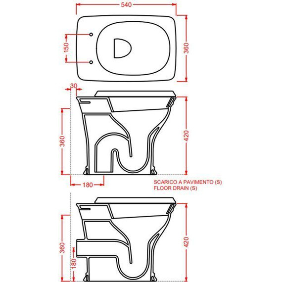 Унитаз приставной ArtCeram Civitas CIV003 01 00 - фото 4