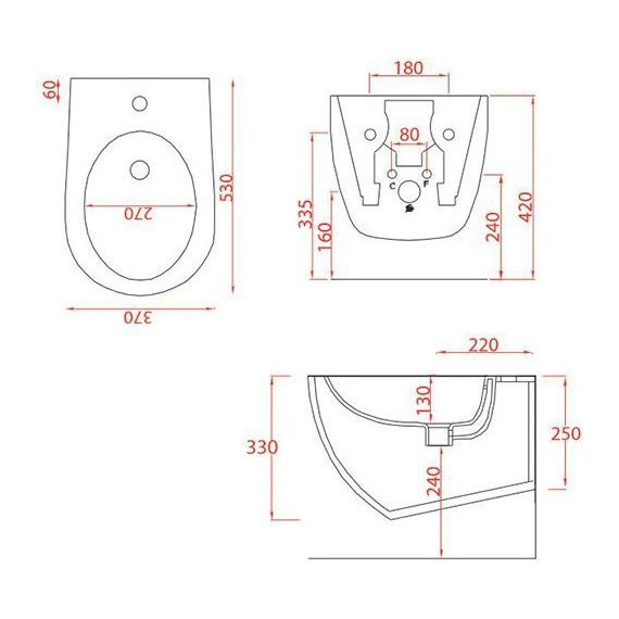 Биде подвесное ArtCeram File 2.0 FLB001 05 30 bi matt *1, белый матовый - фото 4